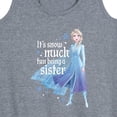 thumbnail image 3 of Disney Frozen 2 - It's So Much Fun Being A Sister Elsa - Women's Racerback Tank Top, 3 of 5