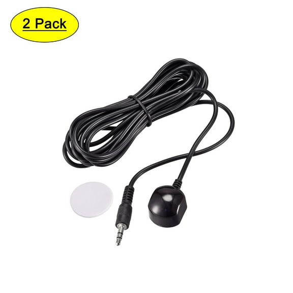 Uxcell IR Infrared Receiver Extender Cable 0.14" Jack 9.8FT Less Than 26FT Receiving Distance 2Pcs