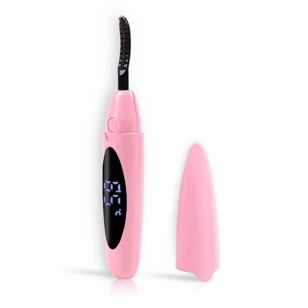 EYECURL Rizador de pestañas calentado Rizador de pestañas calentado Apagado inteligente Rizador de pestañas eléctrico recargable calentado rápidamente por alambre de acero para maquillaje natural de l