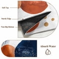 thumbnail image 6 of 3'x5' Area Rugs, Navy Blue Burnt Orange Indoor Outdoor Area Rug for Living Room Bedroom, Vintage Artwork Geometric Washable Bathroom Rugs Kitchen Floor Carpet Mats Home Decor Aesthetic, 6 of 8
