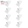 thumbnail image 2 of 8pcs Adhesive Wall Hook Screws Non-Trace Non-Rust No Drilling Stickers Nail Wall Mount, Clearance, Hanging Nails Without Screwdriver for Shower Bathroom Kitchen Storeroom Installation,6MM, 2 of 2