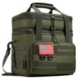 thumbnail image 1 of Bolsa de almuerzo Ralchyez Tactical de 20 litros con aislamiento de dos pisos, color verde, 1 of 7