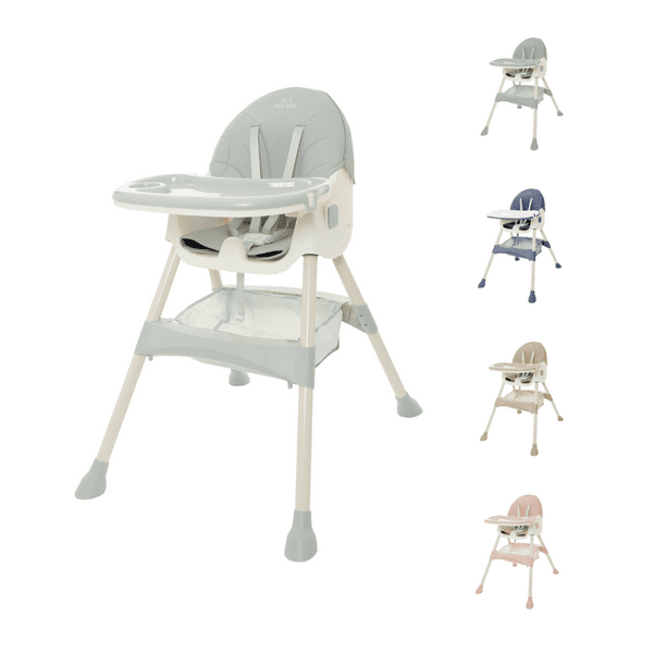 KIDDOS, Silla Alta Periquera Bebe Mecedora 5 En 1 Ajustable Plegable.