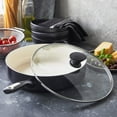 thumbnail image 3 of GreenPan Rio Ceramic Nonstick 5-Quart Sauté Pan with Lid | Black, 3 of 6