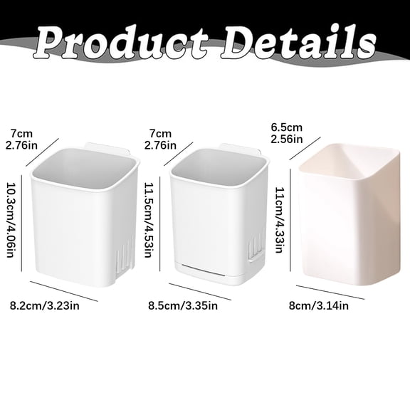 No drilling wall mounted toothbrush holder for bathroom