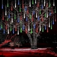 thumbnail image 2 of Guirnalda de luces LED con forma de lluvia de meteoritos, 192/288 LED, guirnaldas de hadas, decoraciones para árboles de Navidad, para fiestas al aire libre, bodas, luces de Navidad, 2 of 5