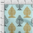 thumbnail image 1 of oneOone Viscose Chiffon Baby Blue Fabric Floral & Flying Swan Block Fabric For Sewing Printed Craft Fabric By The Yard 42 Inch Wide, 1 of 4