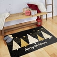 thumbnail image 5 of Mohawk Home Prismatic Merry Polkadot Trees Gold Contemporary Theme Christmas Precision Printed Scatter, 1'6"x2'6", Black, 5 of 6