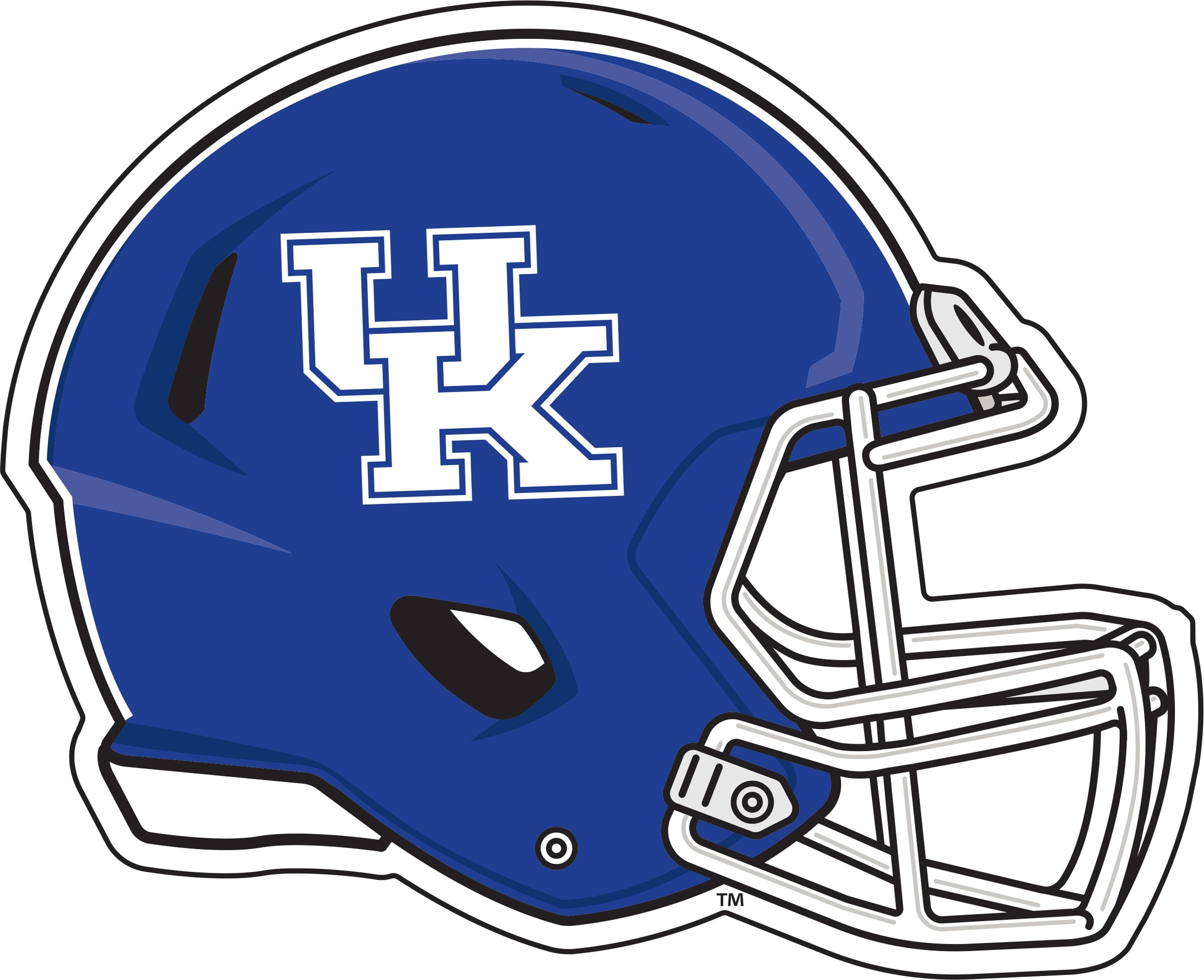 University of Kentucky Football Helmet Logo [Blue/White 9