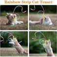 thumbnail image 5 of Cat Toy Rainbow Wand, 3pcs Rainbow Ribbon Wand for Kitten Training, Rainbow Ribbon Cat Charmer Wand Interactive Catcher Wand, 5 of 5