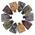 thumbnail image 1 of Bolsa de organza Jexila Halloween, 100 unidades, 10 x 15 cm, malla negra, 1 of 7