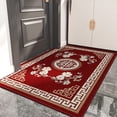 thumbnail image 5 of Alfombra de entrada al aire libre con estampado de estilo chino, alfombra decorativa lavable, alfombra antideslizante, fácil de limpiar, felpudo resistente a las arrugas, 5 of 5