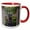 Red/White, variant on 3drose, Usa, Georgia, Savannah, Private Garden - Us11 Rti0026 - Rob Tilley, 11oz Two-tone Red Mug