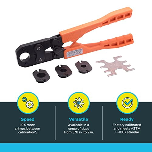 Shark Bite 23100 PEX Multi-Head Crimp Ring Tool Kit