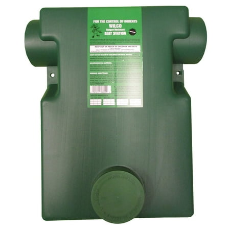 Wilco Distributors 39000 Dark Green Plastic Ground Squirrel Bait Station