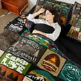 thumbnail image 4 of Homewish Kids Happy Camping Bedding Comforter Set 7pcs, Rustic Jungle Adventure Queen Bedding Sets, Vintage Bohemian Style Reversible Queen Sheet Sets, Lightweight Room Decor, 4 of 7