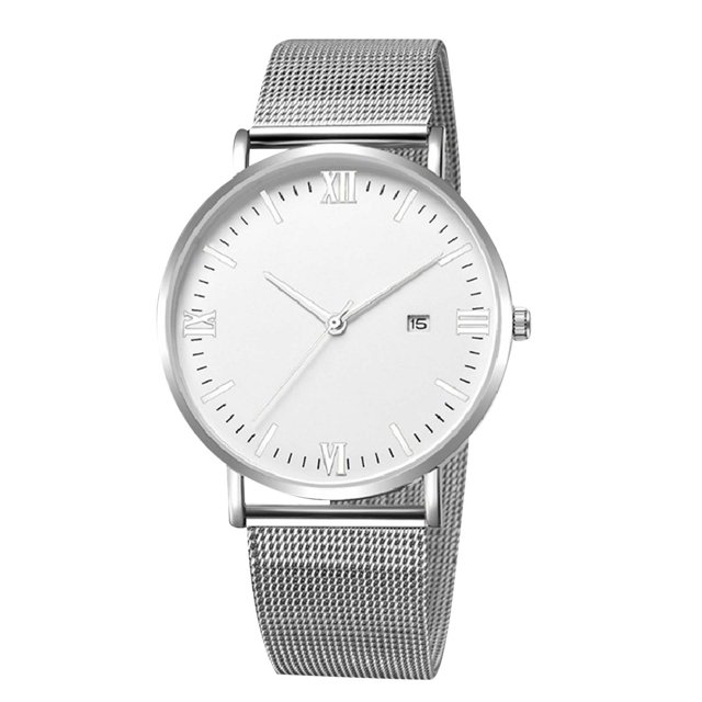 WIFKLSIIPG Simple Mesh Strap Quartz Watch Men's Watch Unisex Fashion Quartz Watch Versatile Men's Daily Watch