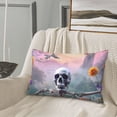 thumbnail image 5 of Lsque Mist Sunflower Skull Pattern Pillow Case – Soft & Cozy Throw Pillow Cover, Hypoallergenic Cushion Case for Sleeping Women with Envelope Closure-14"x20", 5 of 6