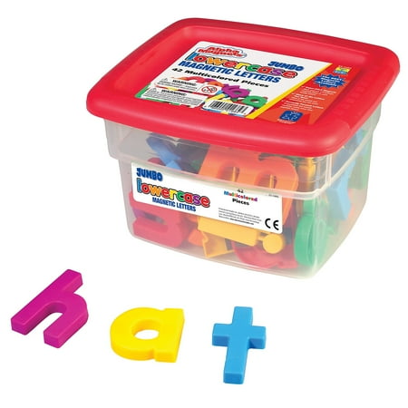 UPC: 0086002016843 | Educational Insights Jumbo AlphaMagnets- Multicolored Lowercase (Set of 42)