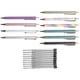 thumbnail image 3 of 10pcs Metal Ballpoint Pens 1.0 Mm Retractable Ballpoint Pens Glitter Metal Pens With 10pcs Refills For School Supplies, 3 of 5