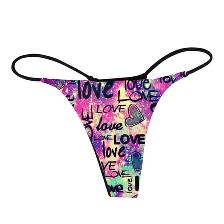 

Womens Seamless Underwear Valentines Day Thong Panties Womens Low Rise Lace Panties Comfy Thongs Underwear Women