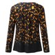 thumbnail image 5 of Puntoco Mujer Casual Camiseta Impreso Manga Larga Cuello Redondo Fruncido Pullover Blusa tops Puntoco Puntoco-7547, 5 of 5