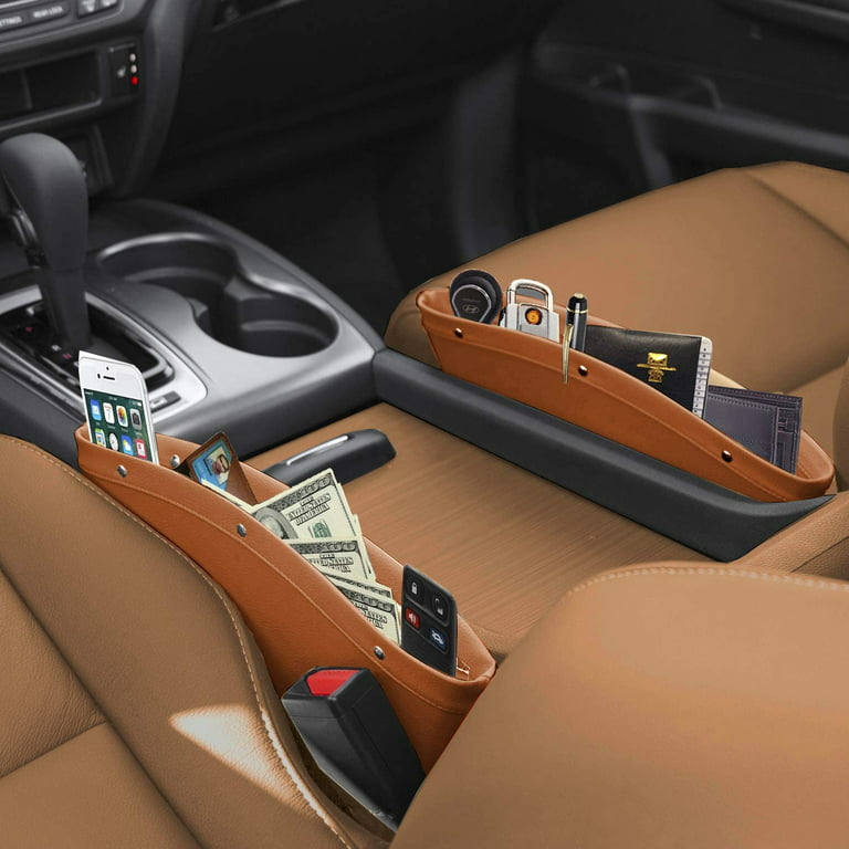 Car Seat Filler Automotive Seat Faux Leather Storage - Temu