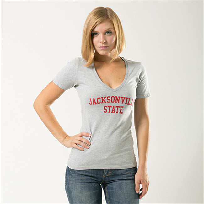 Republic Game Day Womens Jacksonville State&#44; Heather Grey Extra - Walmart.com