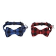 thumbnail image 3 of Collier pour Animaux, 4 Pcs Collier Mignon Doux à Carreaux pour Chien Nœud Papillon Réutilisable pour Petits Chiens Chats Lapins, 3 of 8