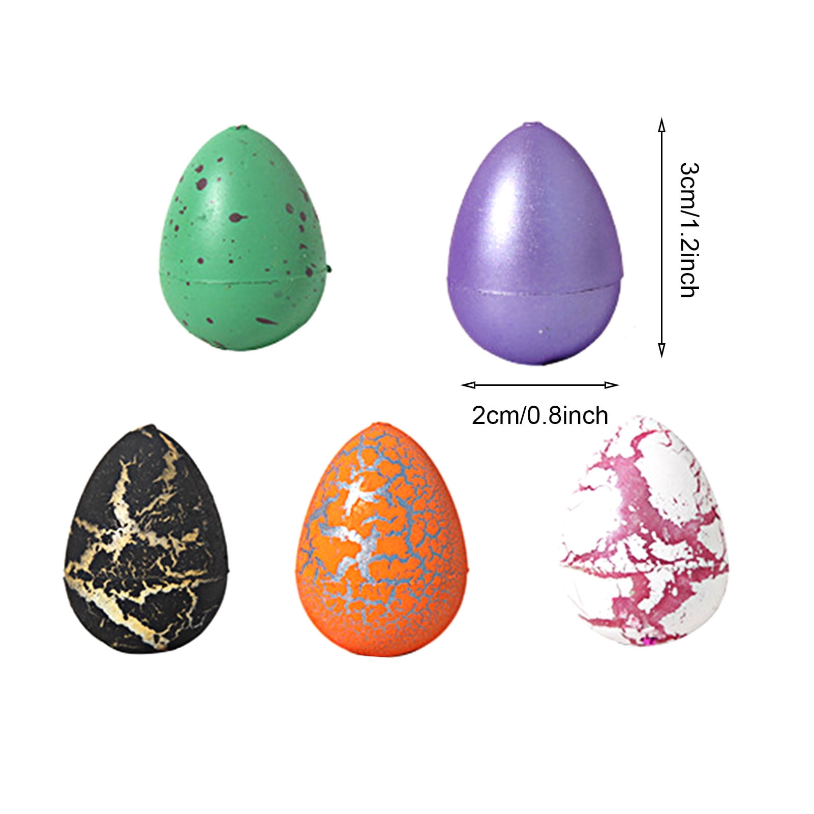 YIFAEUX 60Pcs Easter Dinosaur Egg Hatching Toy Kids Toddlers Boys Girls Dino Birth Growing Toy Classroom Students Exchange Gift Party Favors