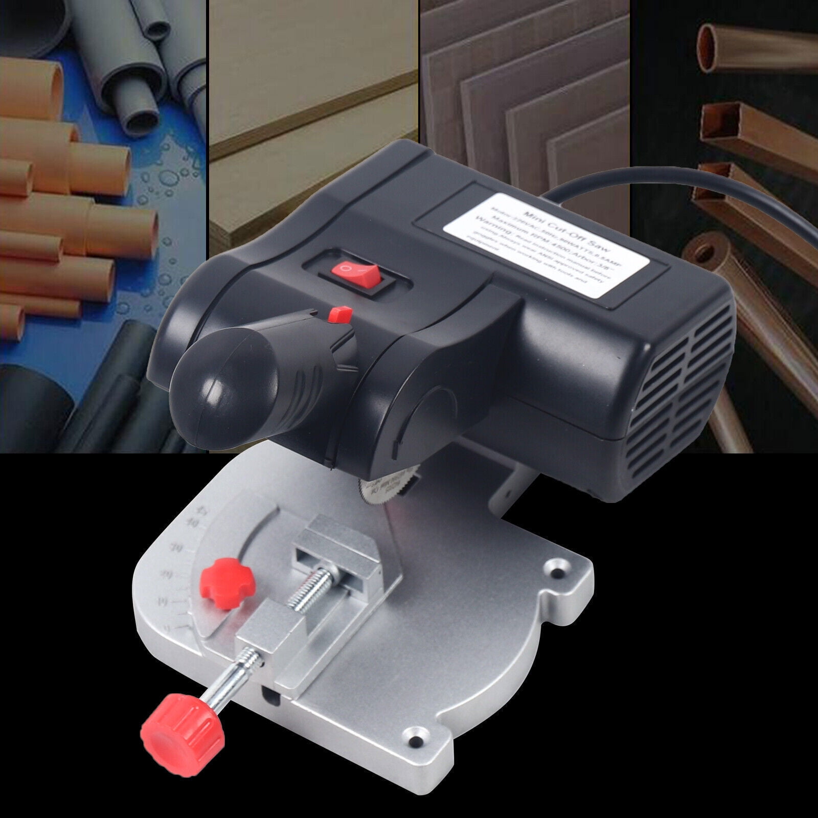 4500 (rpm) Mini Miter Saw Electric Power Table Saw Benchtop Cut-Off Chop Saw 45° Cutting