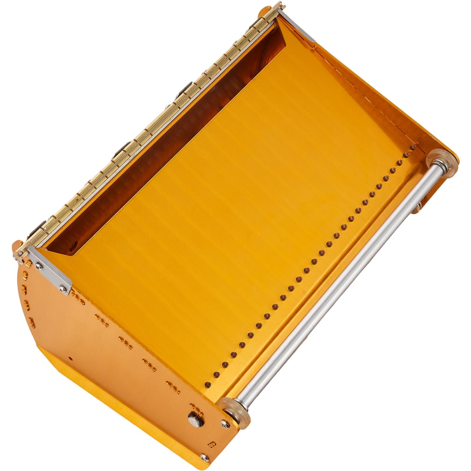 Drywall Flat Box 10 Inch with 2 Bonus Blades Aluminum Mud Box for Wallboard Sheetrock