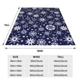 thumbnail image 3 of Fotbe Snowflakes2 Manta de Franela Acolchonada con Estampado, Súper Suave y Esponjosa, Extra Grande para Sofá, Cama, Uso Todo el Año-50"x40", 3 of 7