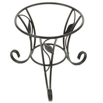 Topbathy Black Metal Gazing Ball Stand for Crystal Sphere Home Decor Display