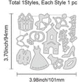 thumbnail image 2 of Wedding Themed Metal Cutting Dies Pair Rings Die Cuts for DIY Scrapbooking Wedding Birthday Valentine's Day Cards Making Album Envelope Decoration, 2 of 9
