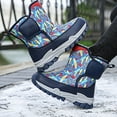 thumbnail image 6 of Otqutp Kids 𝗦now Boots Boy's Girl's Waterproof Cold Weather Classic Camouflage Booties Winter Outdoor Hiking Thicken Shoes, 6 of 7
