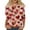 PinkD&02#1128W, variant on Garbnen Womens Valentines Day Tops 3/4 Length Sleeve Womens Tops Love Heart Print Crew Neck Dressy Tunic Tops for Women