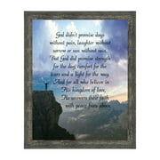 God Didn't Promise Days without Pain, Encouragement gifts for Women, Gift for Cancer Patients, Chemo Patient Gifts, Cheer Up Gifts, Uplifting Gifts, God's Promises, 2125BW