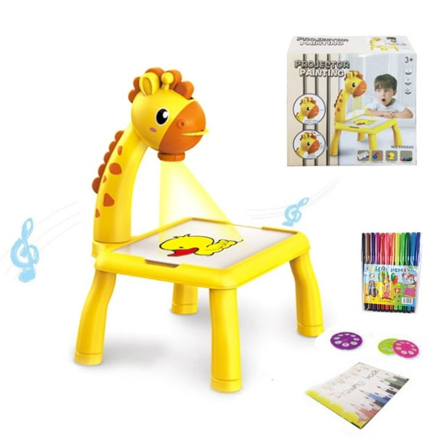 Drawing Projector Table for Kids Trace and Draw Projector Toy with Light Child Smart Projector Sketcher Desk Learning Painting Christmas gift
