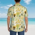 thumbnail image 6 of Xecao Animal Tree print Hawaiian shirt - a stylish short-sleeve button-down for men, perfect for casual beach and tropical outings., 6 of 9