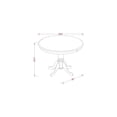 thumbnail image 2 of East West Furniture Antique Wood Dining Table with Pedestal Legs in Mahogany, 2 of 4