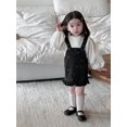 thumbnail image 2 of Spring Girls Baby Bow Straps Denim Dress 0-3Y Korean Style Baby Clothing Set Cute Toddler Skirt Optional Lantern Sleeve Blouse, 2 of 6