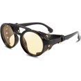thumbnail image 1 of Gafas de sol retro redondas Steampunk para mujer y hombre, gafas vintage, 1 of 5