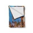 thumbnail image 2 of European Soft Flannel Fleece Throw Blanket, Cityscape Toward Old Buildings in Porto Mediterranean Town Streets Scenic Image, Cozy Plush for Indoor and Outdoor Use, 70" x 90", Multicolor, by Ambesonne, 2 of 6