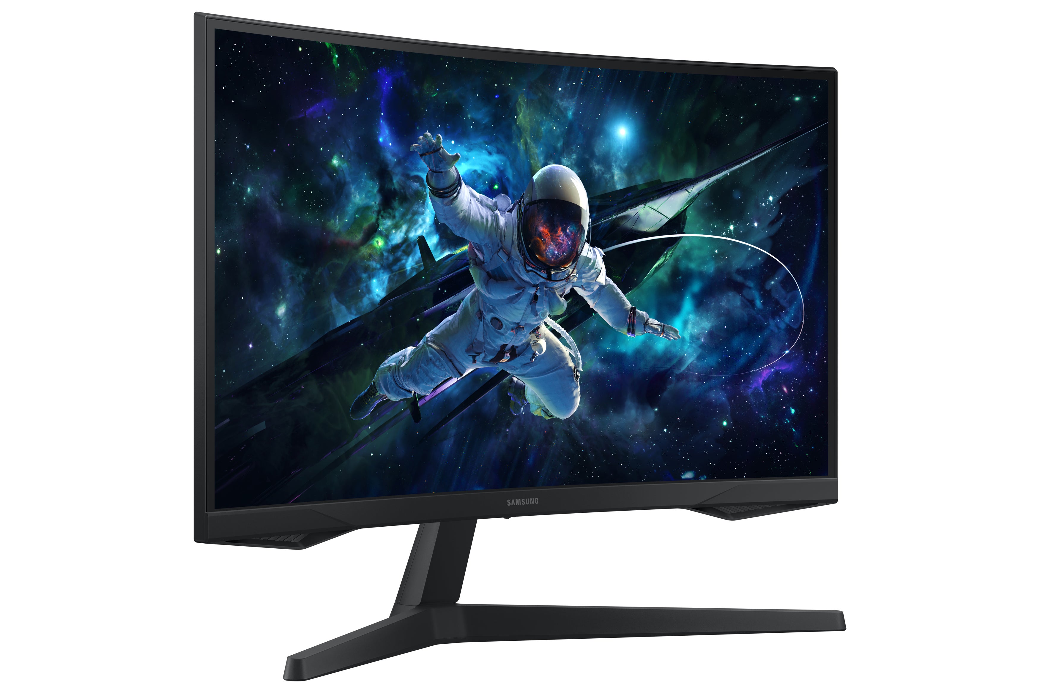 Samsung 27" Odyssey G55C QHD 165Hz Curved Gaming Monitor photo 2