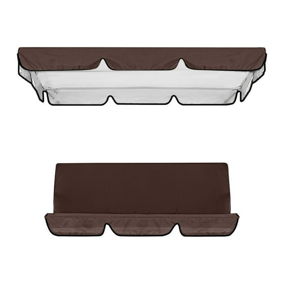 Outdoor Chair Cover & Canopy, 249*185*18cm & 150*50*10cm, 210D Polyester, UV Resistant, Waterproof, Durable