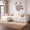 White-Check, variant on melmine Sectional Boneless Couch for Livingroom Modual Cloud Sofa Sectional Couch,Left Facing Chaise,White(Corduroy)