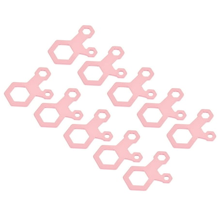 

Uxcell 5/9/20mm 3 Hole Aluminum Cord Buckle Adjuster Rope Tensioner Pink 10 Pack
