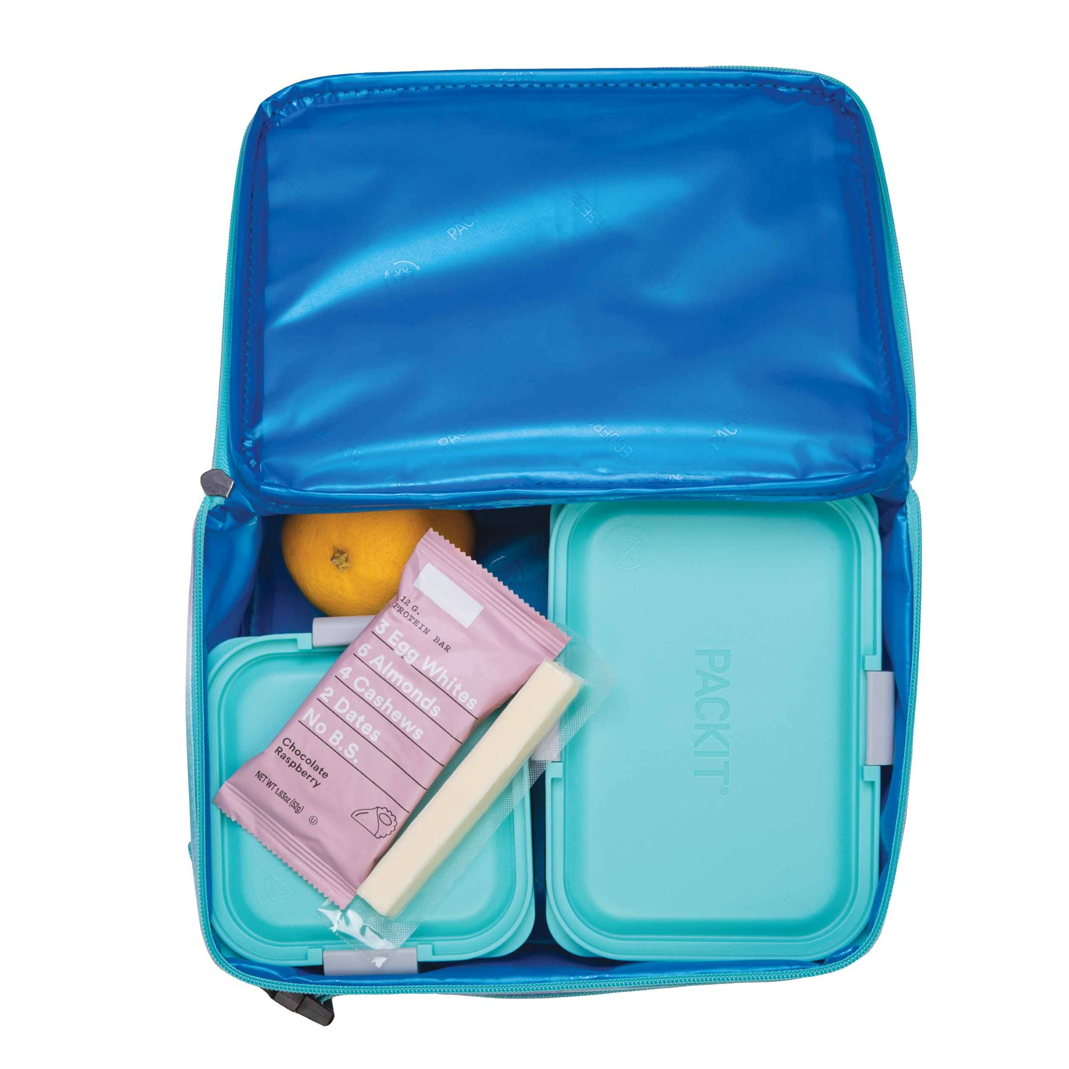 Packit Freezable Classic Lunch Box, Tie Dye Sorbet, Reusable Lunch box, BPA Free, Non Toxic Poly Canvas