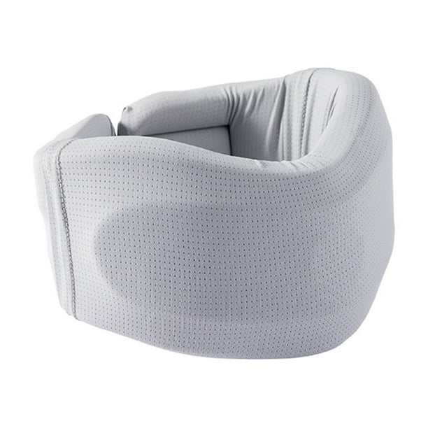 Minnieouse Soporte de cuello portátil de algodón previene las arrugas del cuello artefacto de protección del cuello de oficina Protección de la piel gris metro